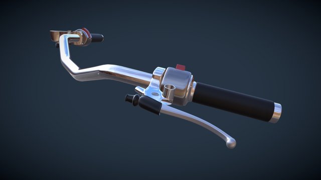 Motorcycle - Parts - Handlebar 3D Model