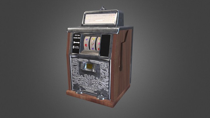 Old Timey Slot Machine 3D Model