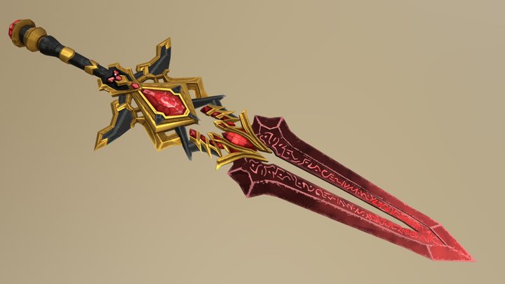 Fantasy Sword 3D Model