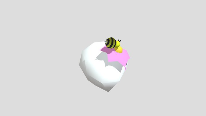 Cloud and Bee Friend 3D Model