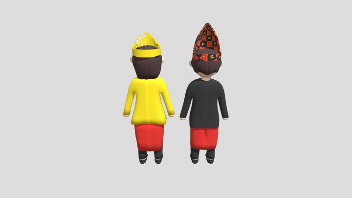 Pakaian Adat Aceh 3D Model
