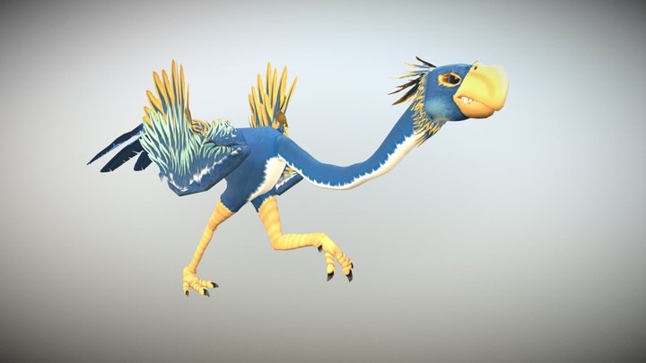 Razestrus_Itzal beloved giant birds 3D Model
