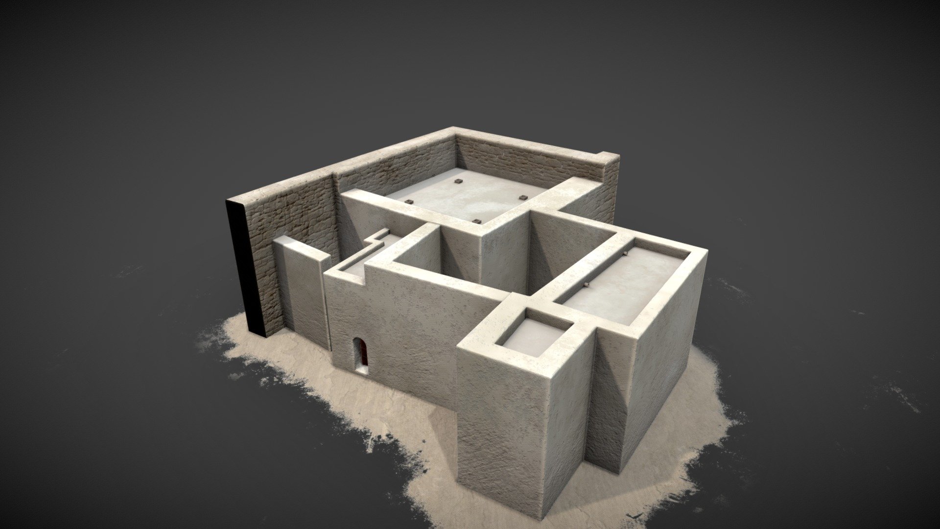 Kuchnia i magazyn/ Kitchen and storeroom — Sketchfab embed 3D viewer