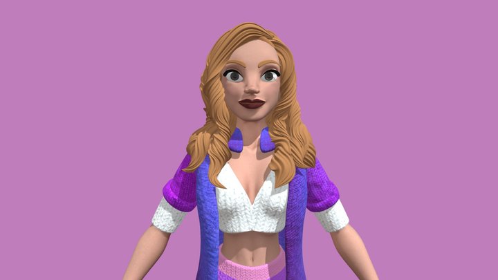 Lulu Mascote 3D Model