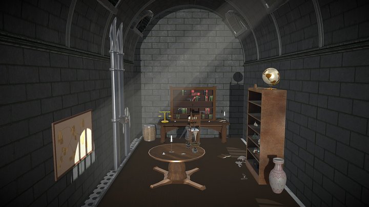 Early stage : Alchemy Lab Inside Textures 3D Model