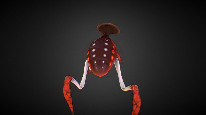 Arachnid Low Poly 3D Model