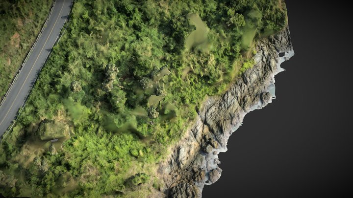 Reef and coastal road – Gratis 3D-model STL