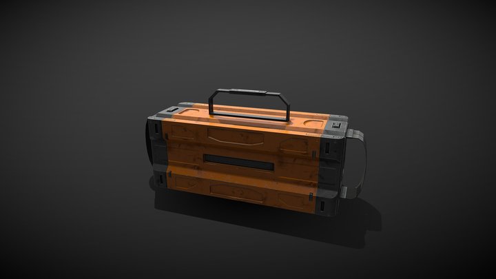 Sci-fi crate 3D Model
