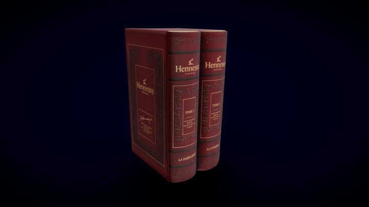 Hennessy "Library" - Gift Box 3D Model