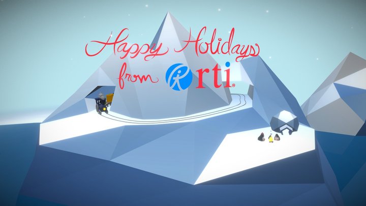 Holiday Ice Burg 3D Model
