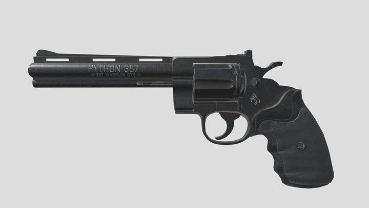 Colt Python 357 3D Model