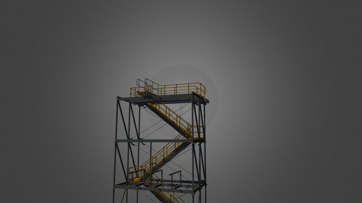 Pernod Ricard Stair Tower 3D Model