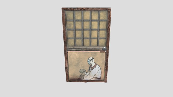 Culture Wooden Door 3D Model