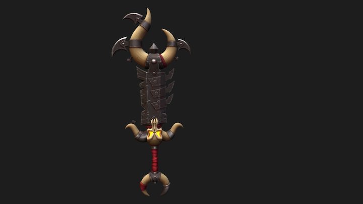 Skull Sword 3D Model