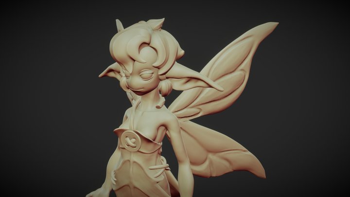 Forest Fairy Sculpt 3D Model