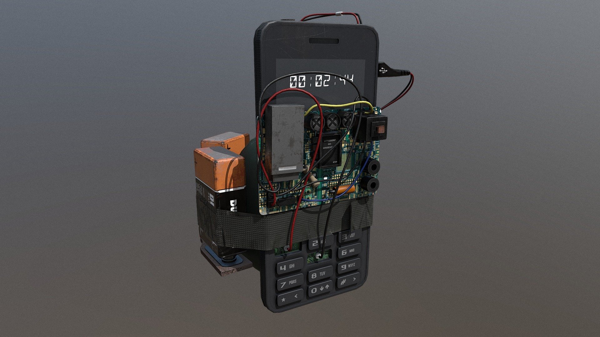 Explosive Device - 3D model by Narutooo (@otto520) [9cde6b2] - Sketchfab
