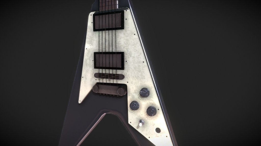 Flying-V electric guitar