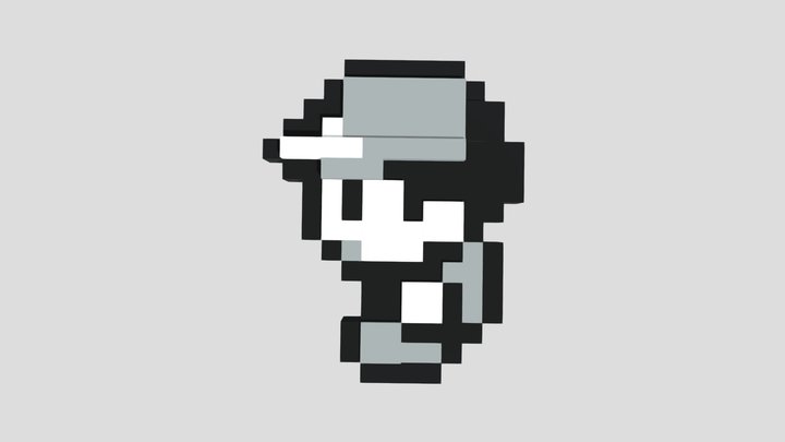 Pokemon Red Gameboy style 3D Model