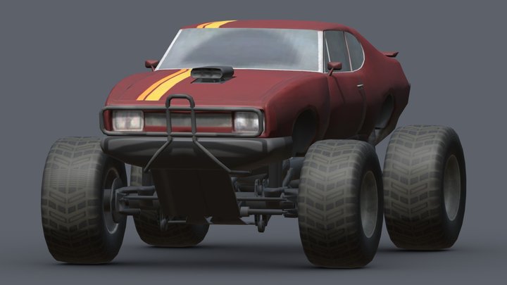 Sand-Stinger Car 3D Model
