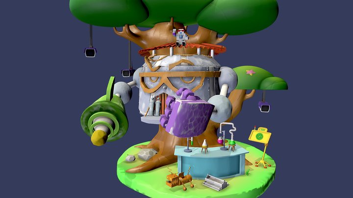 Dexter's laboratory Treehouse 3D Model