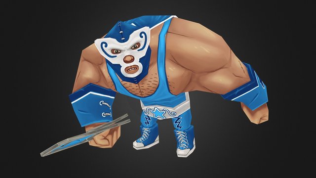 Wrestler animations 3D Model