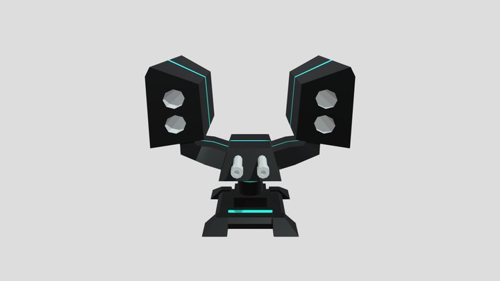 Theta Turret 3D Model