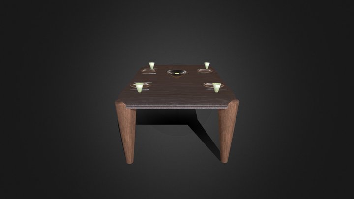 Table Diorama 3D Model