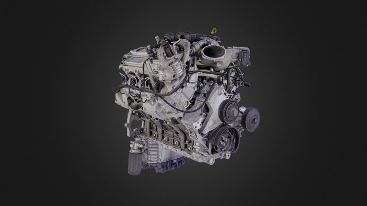 Ford Engine 3D Model