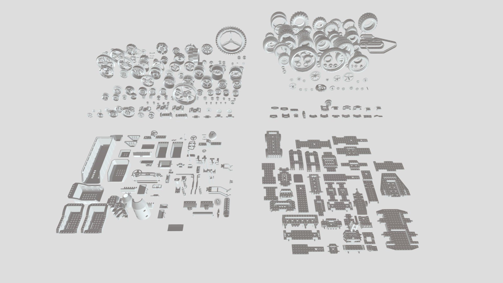 Lego Detalic #21 - Vechicles (Wheels, Pendants)