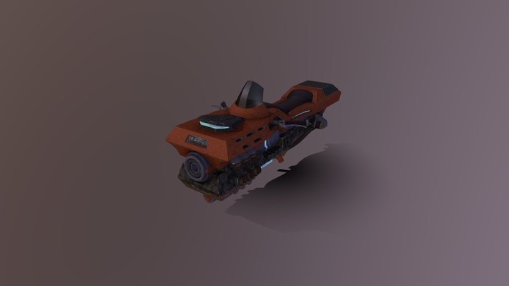 Sci-Fi Bike 3D Model