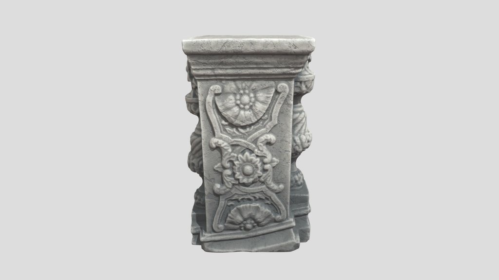 Column Of Floral Weave