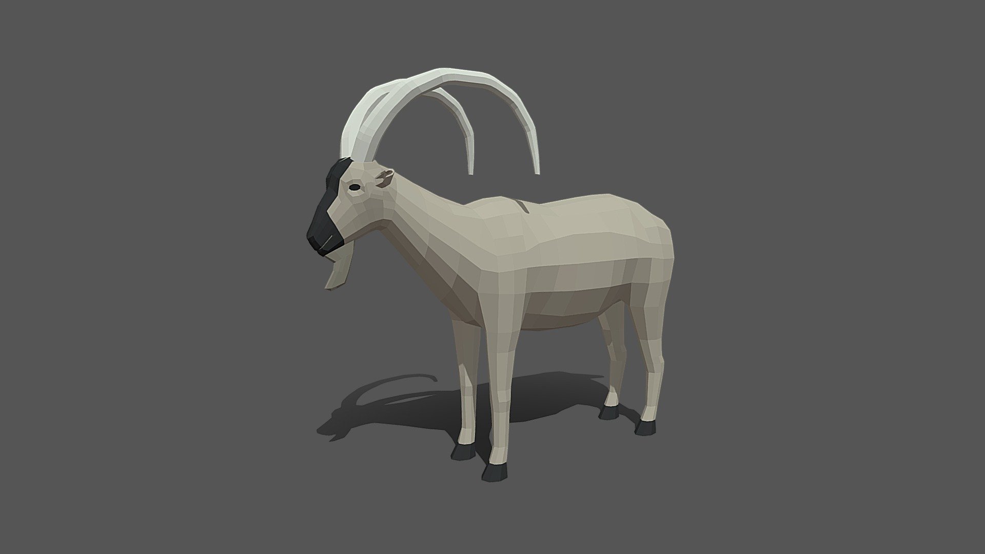 Low Poly Cartoon Cretan Wild Goat Kri-Kri - Buy Royalty Free 3D model ...