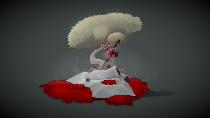 Sword in stone 3D Model