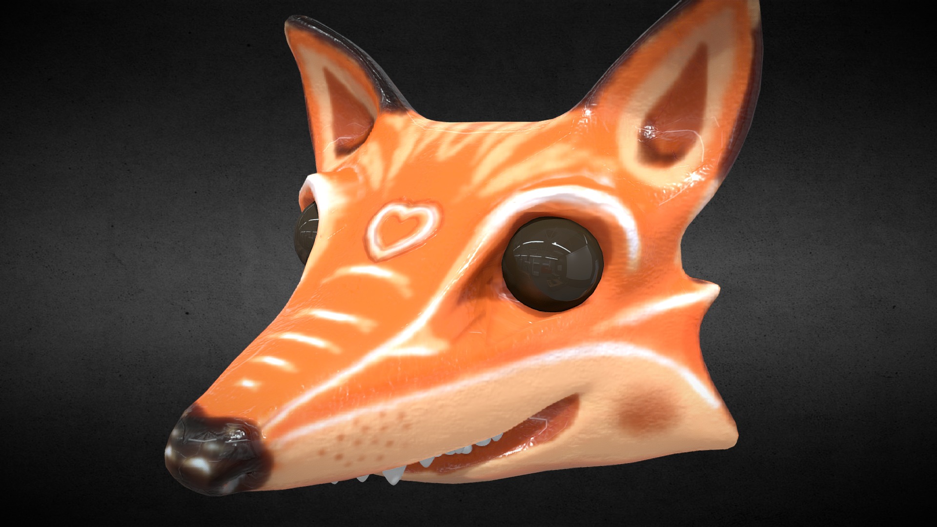 3D model Fox - This is a 3D model of the Fox. The 3D model is about a small orange dog.