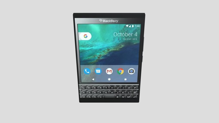 黑莓passport3 5G 3D Model