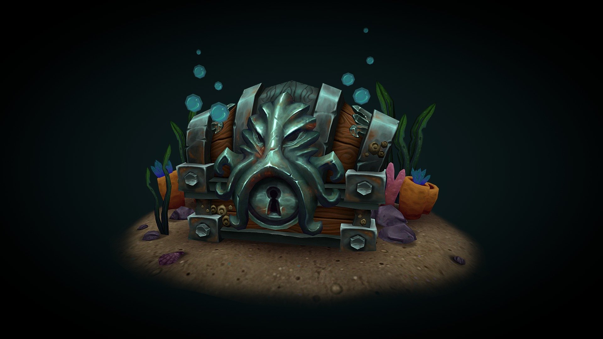 Undersea Chest 3D model by artbyrel [9cea956] Sketchfab