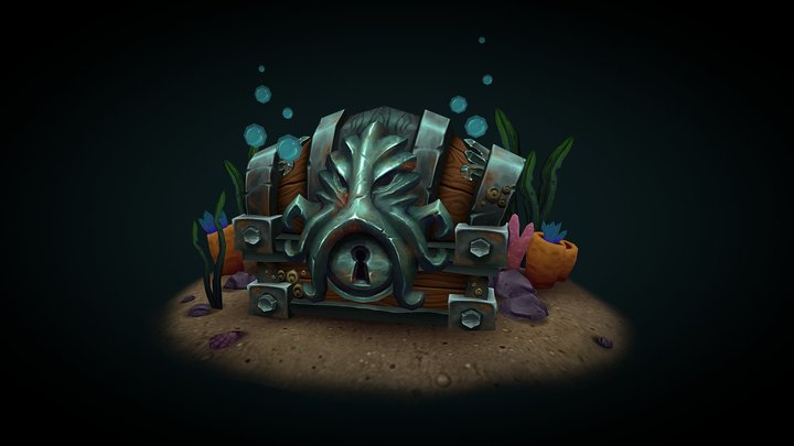 Undersea Chest 3D Model
