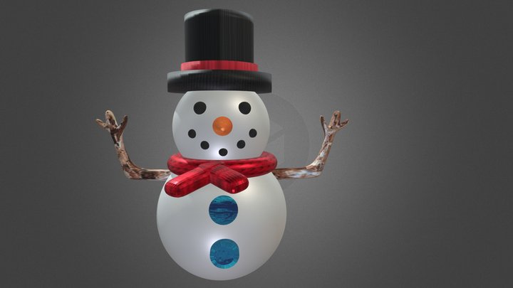 SNOWMAN 3D (SOMETHING OUTSIDE OF BOOKS, RIGHT?) 3D Model