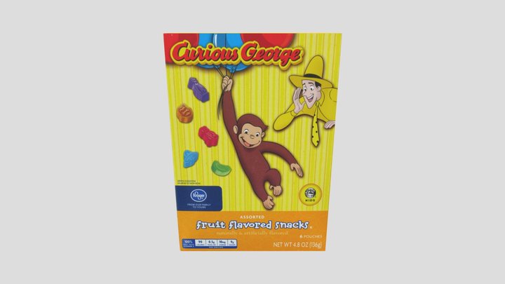 Curious George Fruit Snacks 3D Model