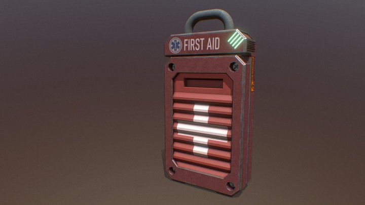 Sci-fi First Aid Kit 3D Model