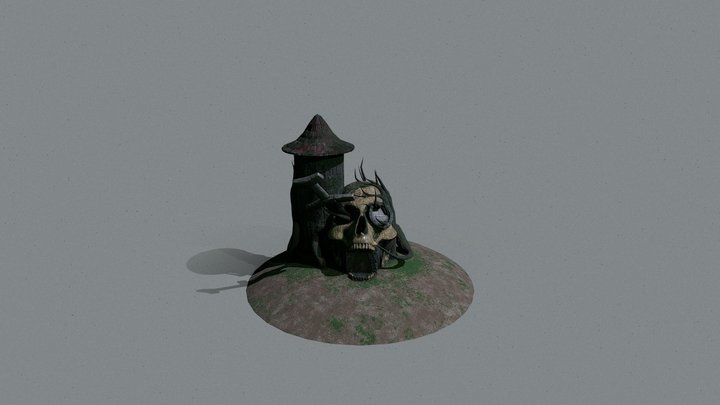 Skull Tree house 3D Model