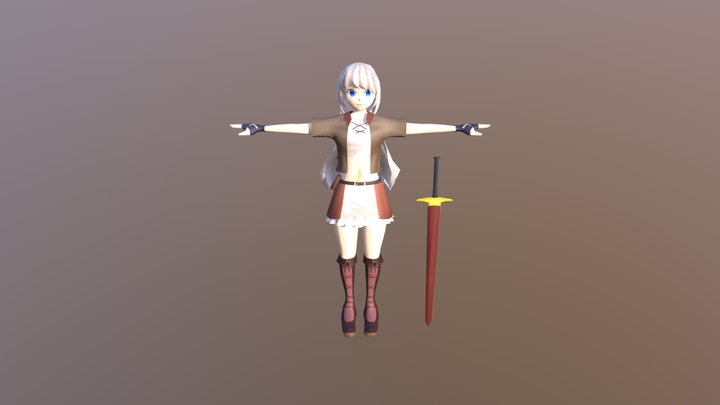剣士 3D Model