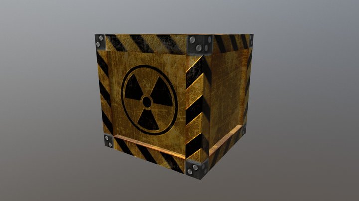 Closed Crate 3D Model