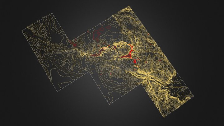 Peruaçu River Canyon Contours – Modello 3D gratuito STL