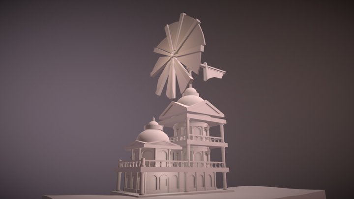 Classicism - Wind&Water Mill 3D Model