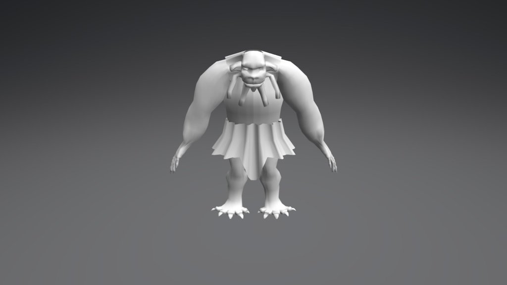 Ogre - Low Poly - 3D model by GuerrillaTim [9cedcf6] - Sketchfab