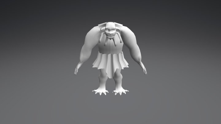 Ogre - Low Poly 3D Model
