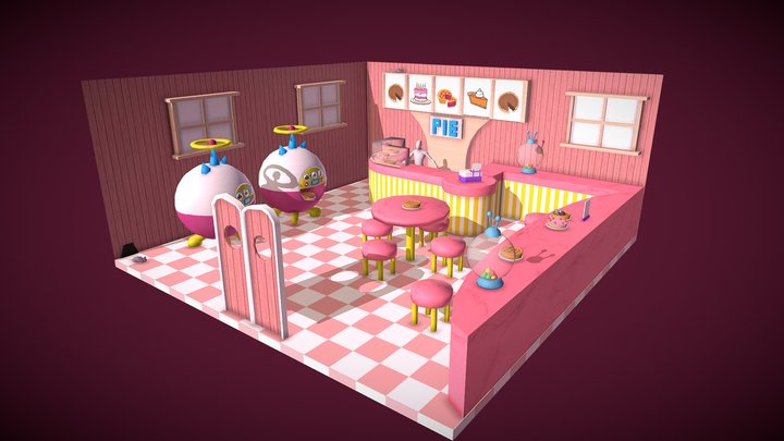 Pie interior 3D Model