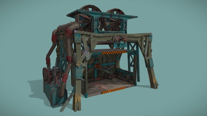 Cave Digger 2: Dig Harder - Elevator Model 3D Model