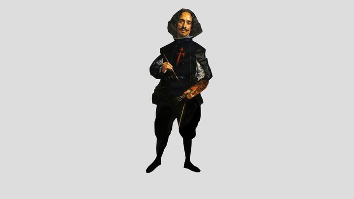Pintor Diego Velázquez 3D Model